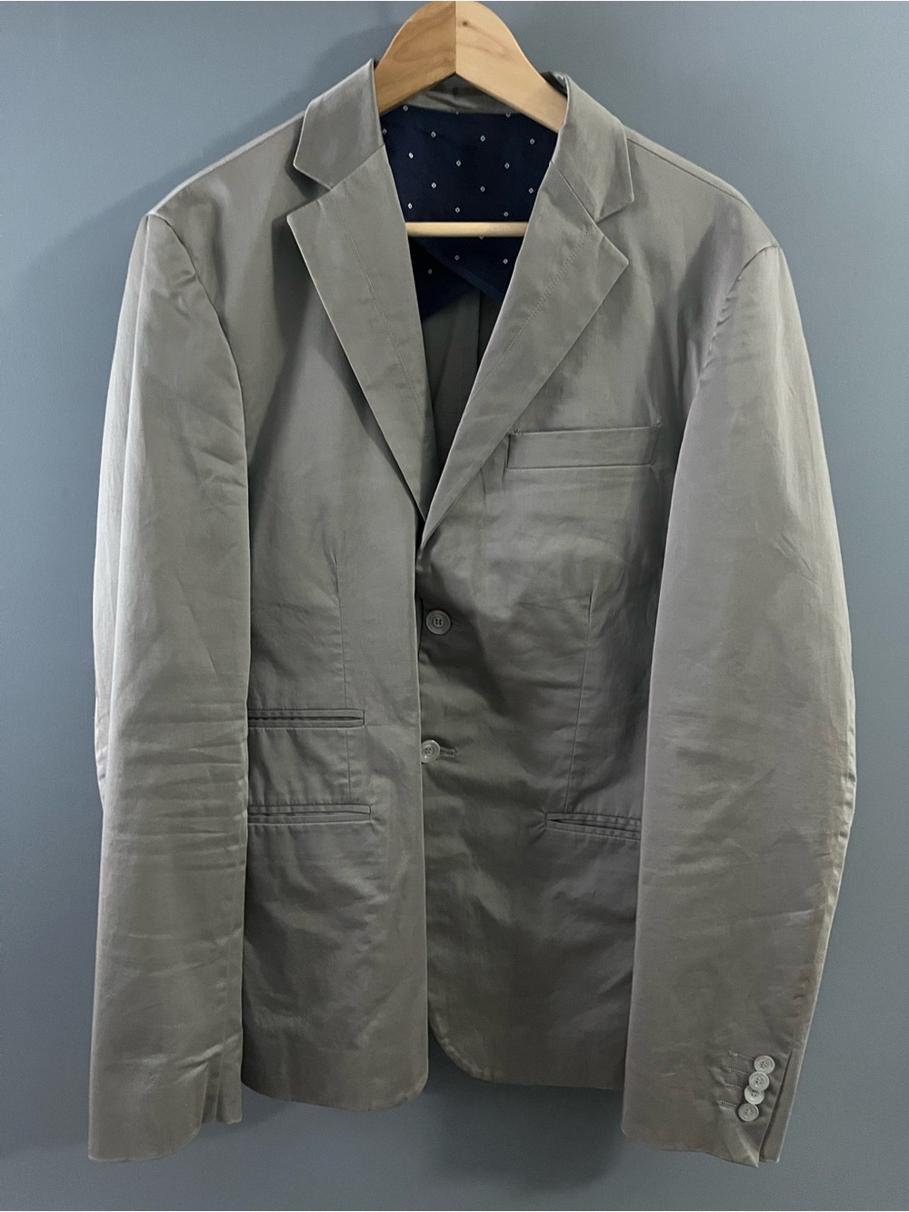 Primo Emporio Navy and Light Gray Lined Blazer